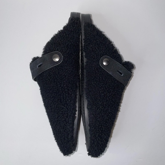 NWOB Rag & Bone Black Sherpa Slides - Picture 6 of 11